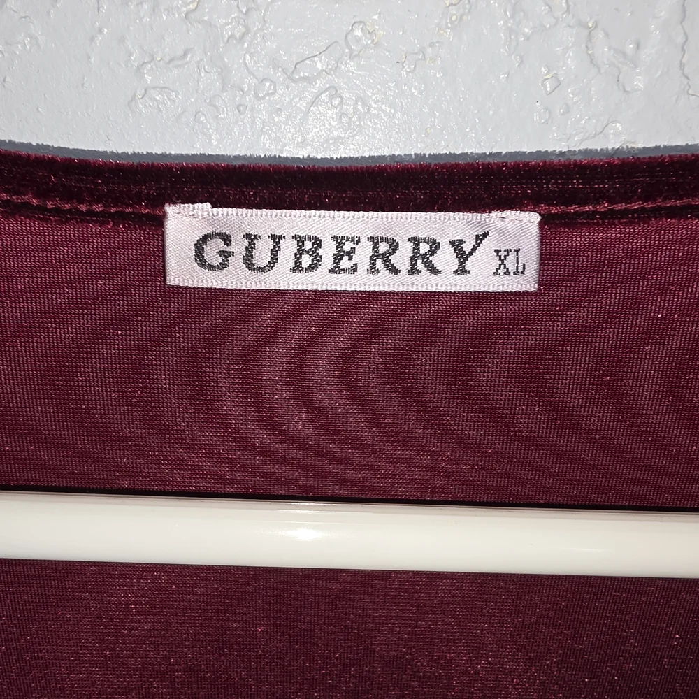 GUBERRY Burgundy Velvet Dress - Picture 5 of 6